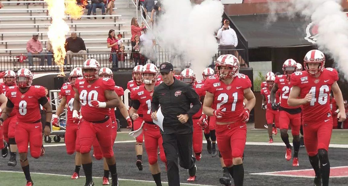 WKU runs onto field